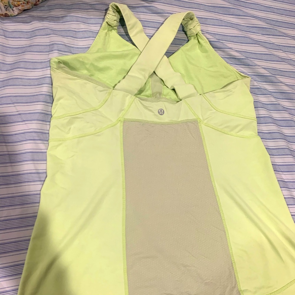 LULULEMON flared tank top with built in bra